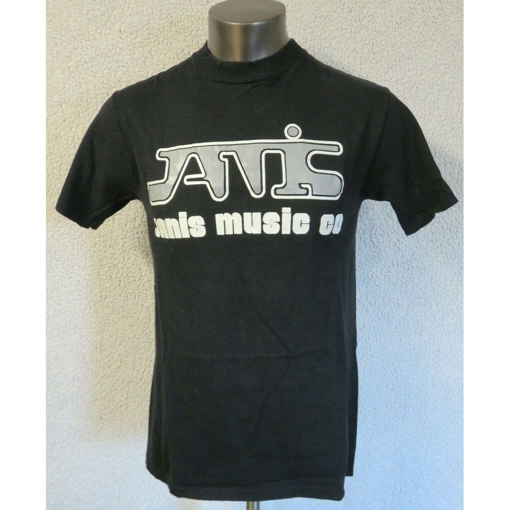 Hanes Beefy T Single Stitch Tee Shirt Size L Black Janis Music Co Manteca CA